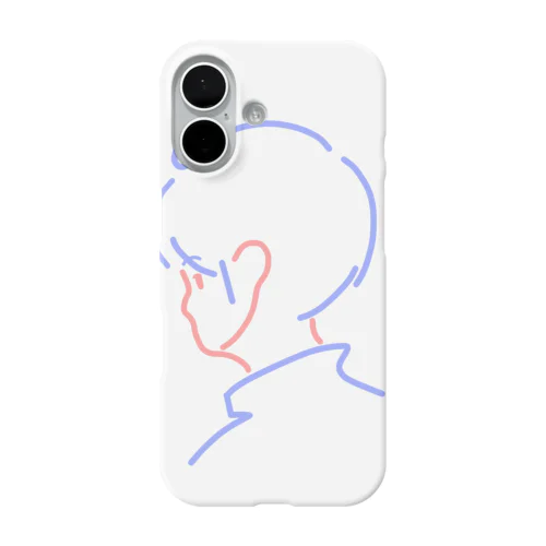 ふりむきネオンboy iPhone Smartphone Case