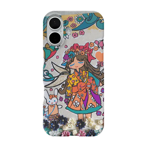 ミニスカート妖精さん iPhone Smartphone Case