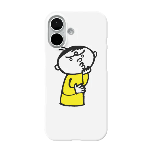 悩む男性 iPhone Smartphone Case