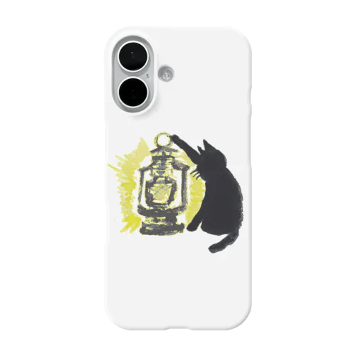 黒猫ランタン iPhone Smartphone Case