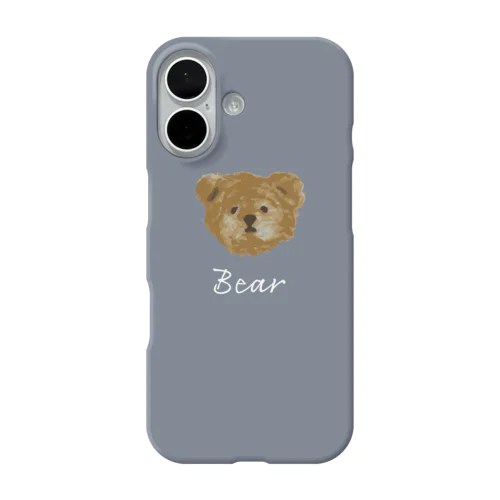 Smoky　テディベア　グレー iPhone Smartphone Case