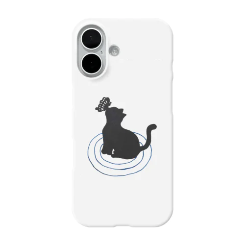 猫と蝶々 iPhone Smartphone Case