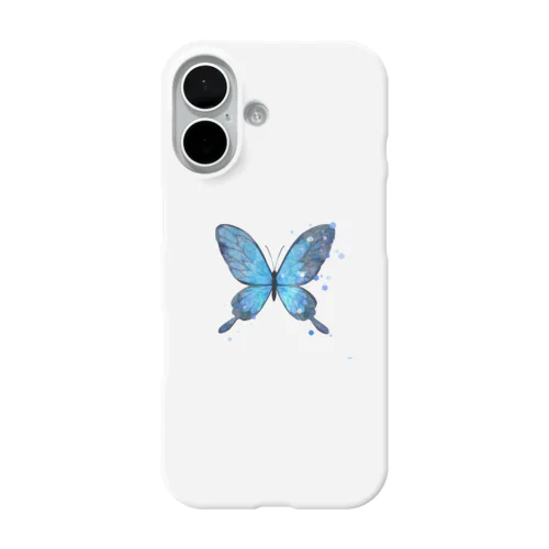 青い蝶」スマホケース（iPhone）の通販 ∞ SUZURI（スズリ）