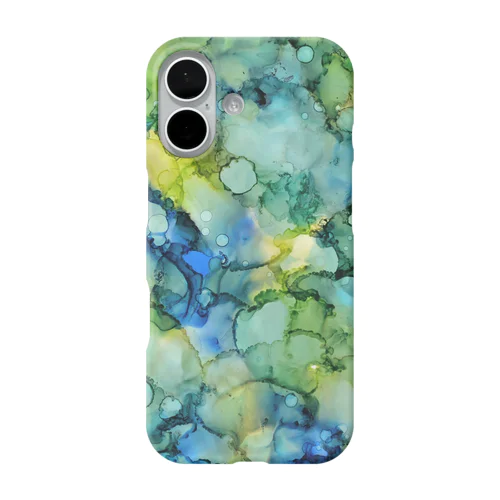 アルコールインクアート【自然の癒し】 iPhone Smartphone Case