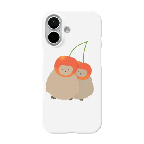 ペンギンのお子、TWINになる iPhone Smartphone Case