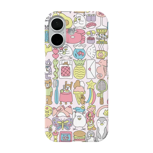 ぎゅうぎゅう(パステルカラー) iPhone Smartphone Case