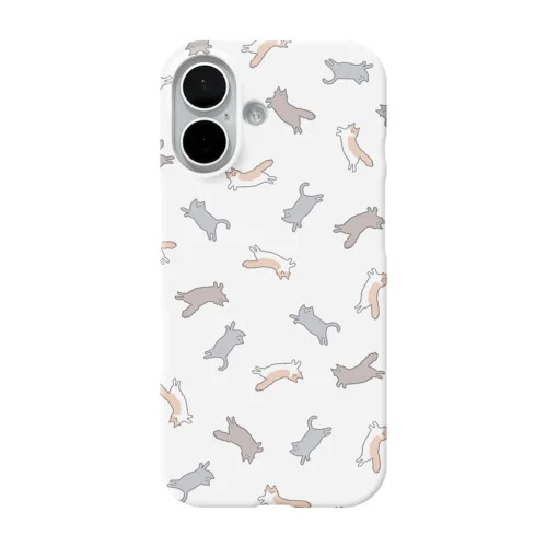 3ねこいっぱい柄 iPhone Smartphone Case