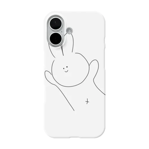 やる気なしうさぎ。-飛 iPhone Smartphone Case