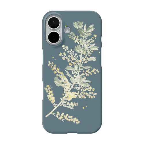 ギンヨウアカシア（ミモザ） 蕾〜開花／深閑 iPhone Smartphone Case