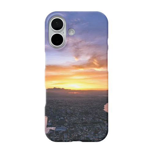 函館の朝焼け iPhone Smartphone Case