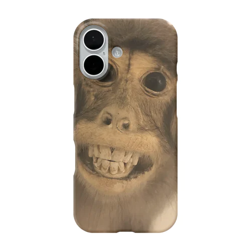 台湾で見ためちゃくちゃ怖い猿の剥製 iPhone Smartphone Case