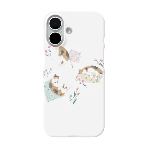 三毛猫のお昼寝 iPhone Smartphone Case
