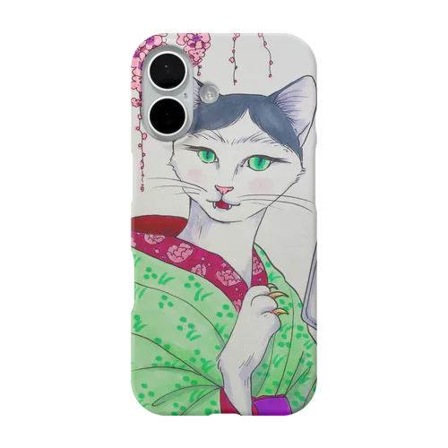 開運美人猫 iPhone Smartphone Case