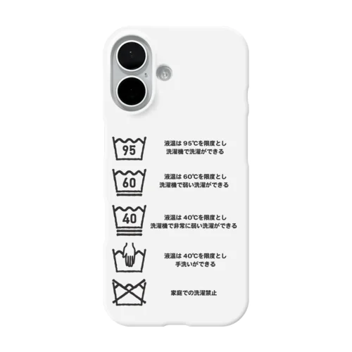 洗濯表示　洗濯の仕方編 iPhone Smartphone Case