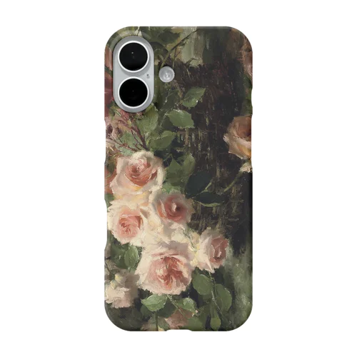 フランス・モルテルマン《バスケットのピンクの薔薇》 iPhone Smartphone Case