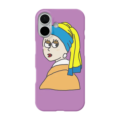 こっち見てよフェルメちゃん iPhone Smartphone Case