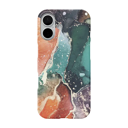 アルコールインクアート iPhone Smartphone Case