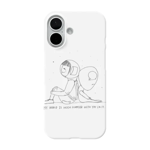 宇宙人と私 iPhone Smartphone Case