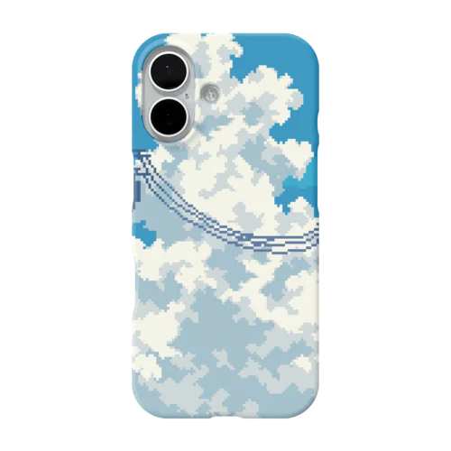 ドット絵入道雲 iPhone Smartphone Case