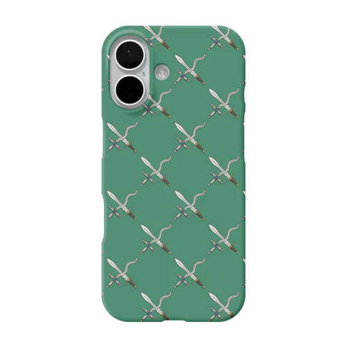 剣カッチン【ひし形】　グリーン iPhone Smartphone Case
