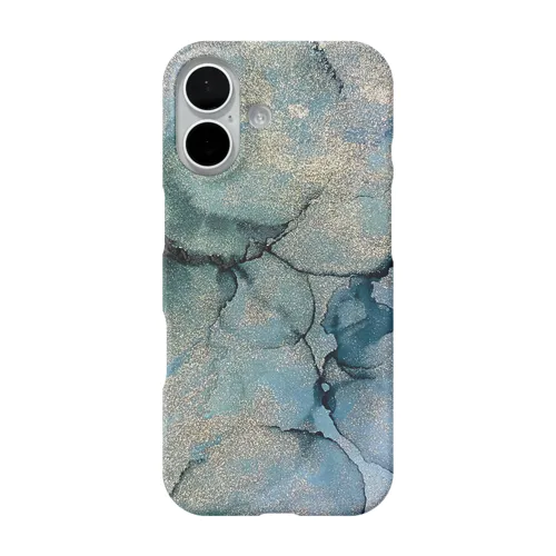 雨と天然石 iPhone Smartphone Case