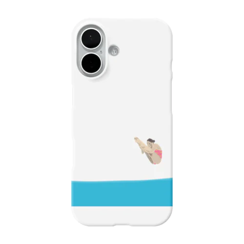 夏でも冬でも飛び込み選手 女子の部 iPhone Smartphone Case