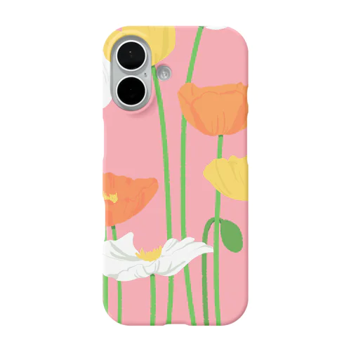 華やかポピー iPhone Smartphone Case