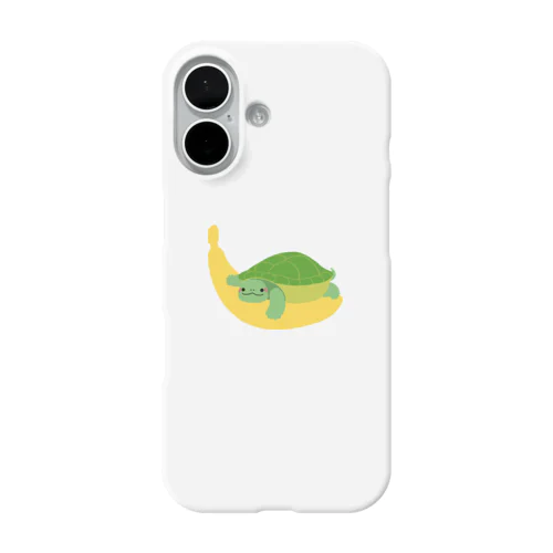 バナナとミドリガメ iPhone Smartphone Case