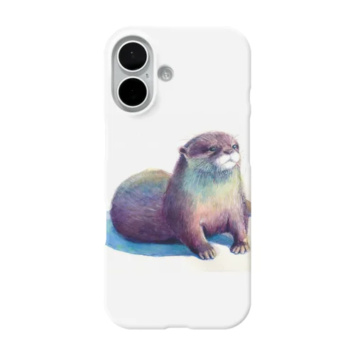 あなたを見つめるかわうそ🦦 iPhone Smartphone Case