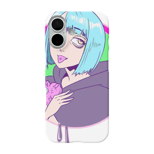 メンヘラパーカー女子 iPhone Smartphone Case