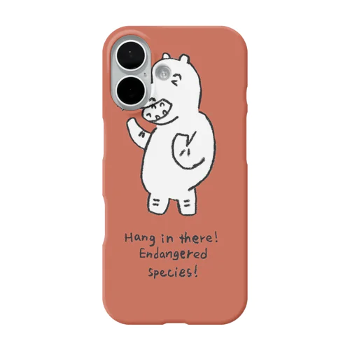 「ガンバレ！絶滅くん！」カバ　スマホケース iPhone Smartphone Case