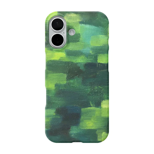 油彩 蓮池 iPhone Smartphone Case