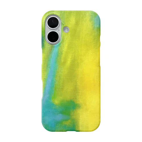 流体（イエロー） iPhone Smartphone Case