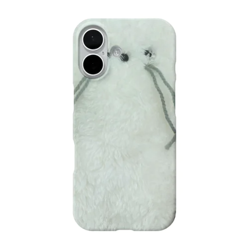神さまがくれたねこ。　しろねこ　ぬいぐるみ iPhone Smartphone Case
