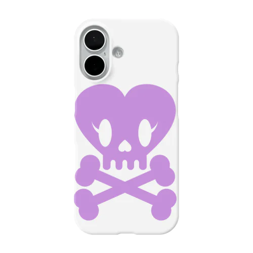 HEART SKULL PURPLE iPhone Smartphone Case