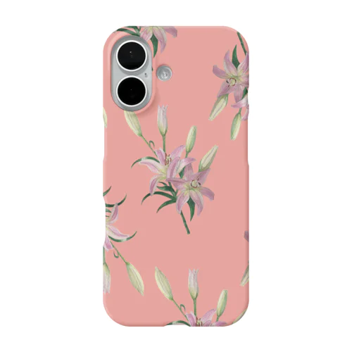 Thunberg Lily （スカシユリ） ピンク iPhone Smartphone Case
