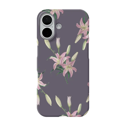 Thunberg Lily （スカシユリ） モーブ iPhone Smartphone Case