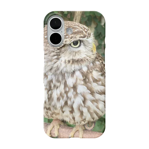 もふもふフクロウ iPhone Smartphone Case