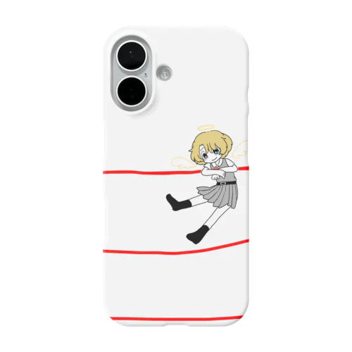 天使の女の子 iPhone Smartphone Case