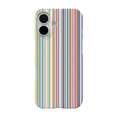 カラフルなストライプ iPhone Smartphone Case