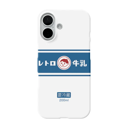 レトロ牛乳 iPhone Smartphone Case