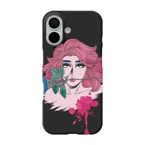 血と薔薇 iPhone Smartphone Case