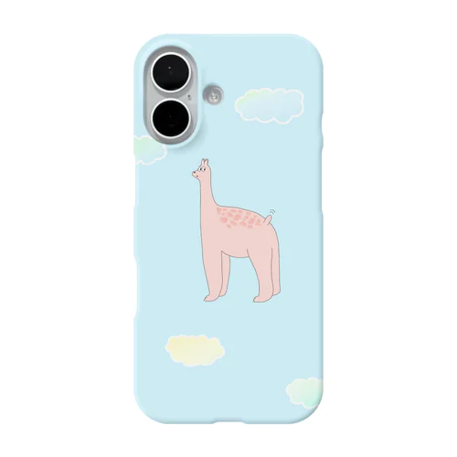 ピンクの動物 iPhone Smartphone Case