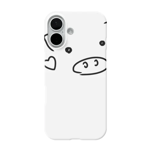 ハートのぶたさん iPhone Smartphone Case