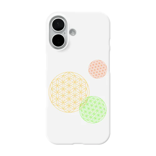 フラワーオブライフ【幸運、運気アップ】Google Pixel 8、8a、Androidスマホケース、ビタミンカラー] iPhone Smartphone Case