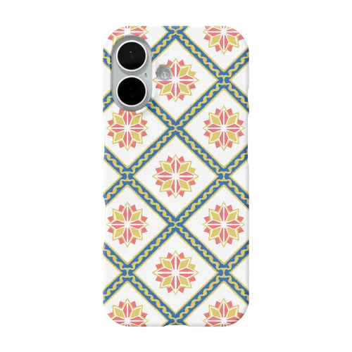 🇵🇹リスボンのアズレージョ #6（レトロポップ） iPhone Smartphone Case