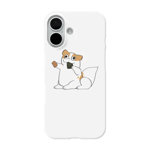 海苔巻き煎餅の中身だけくれる狆 iPhone Smartphone Case