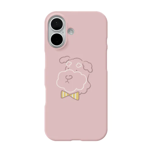 ちょっとおめかししてお出かけに（辛子色ストライプ） iPhone Smartphone Case