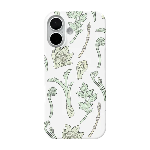 山菜のスマホケース iPhone Smartphone Case