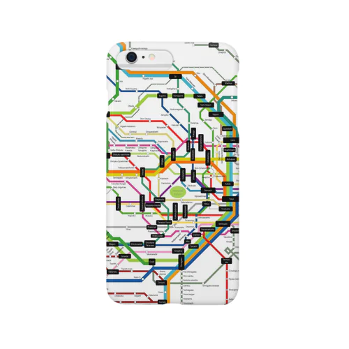 Tokyo Metro route map Smartphone Case